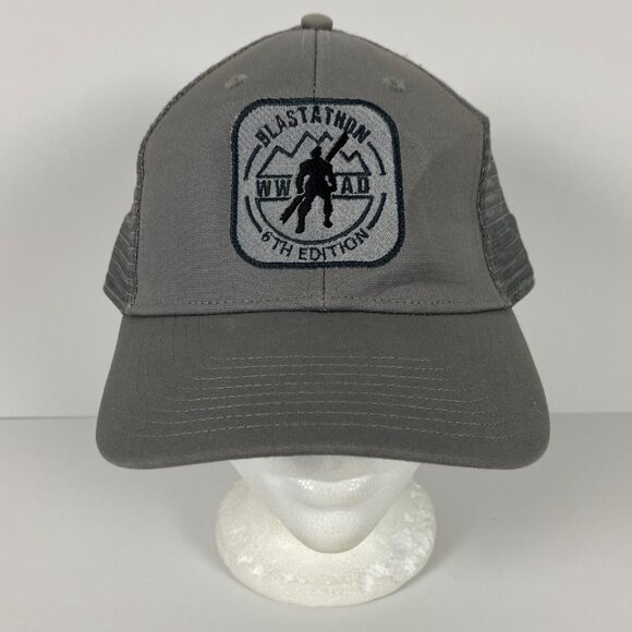 NWT Patagonia Hat Blastathon 5th Edition WWAD Snapback Logo Trucker Cap Gray - Picture 2 of 13